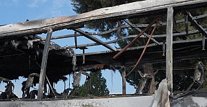 YOLCU OTOBÜSÜ ALEVLERE TESLİM OLDU:...