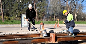 Kartepe Tramvay Hattı’nda Raylar Kaynak İle Birleşiyor