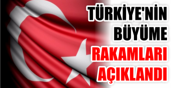TÜRKİYE'NİN BÜYÜME RAKAMLARI AÇIKLANDI