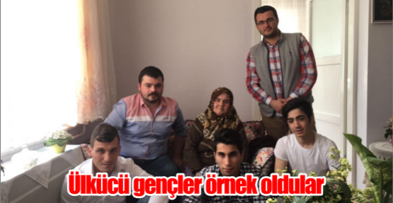  Ülkücü gençler örnek Oldular.