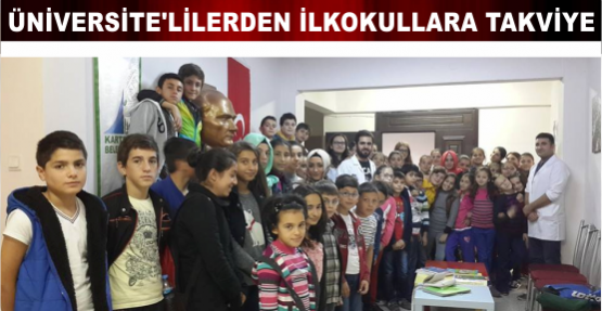 Üniversitelilerden İlkokullara Takviye