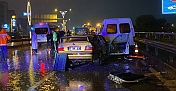 5 ARAÇ ZİNCİRLEME TRAFİK KAZASINA KARIŞTI: 1 ÖLÜ, 5 YARALI
