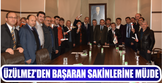 ÜZÜLMEZ’DEN BAŞARAN SAKİNLERİNE MÜJDE