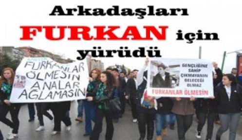 Arkadaşları Furkan için yürüdü
