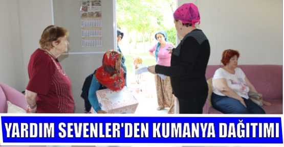  YARDIM SEVENLER’DEN KUMANYA DAĞITIMI 